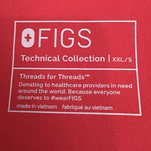 FIGS Mens Tansen Jogger Scrub Pants XXL SHORT Red Pink Cargo Scrubs Pride Month - Picture 9 of 13